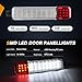 Nilight 2PCS LED Interior Door Panel Light Courtesy Warning Lights White Red for Chevy GMC Silverado Sierra 1500 2500 3500 HD Suburban Cadillac Escalade Hummer H2