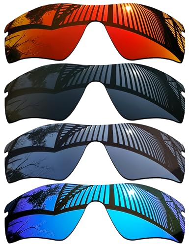 Verres de rechange compatibles Oakley Radar Path bleu rouge noir titane AF