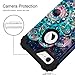 Hocase iPhone 8 Case iPhone 7 Case, Shockproof Protection Heavy Duty Hard Plastic+Silicone Rubber Bumper Full Body Protective Case for iPhone 8, iPhone 7 (4.7-Inch Display) - Mandala in Galaxy