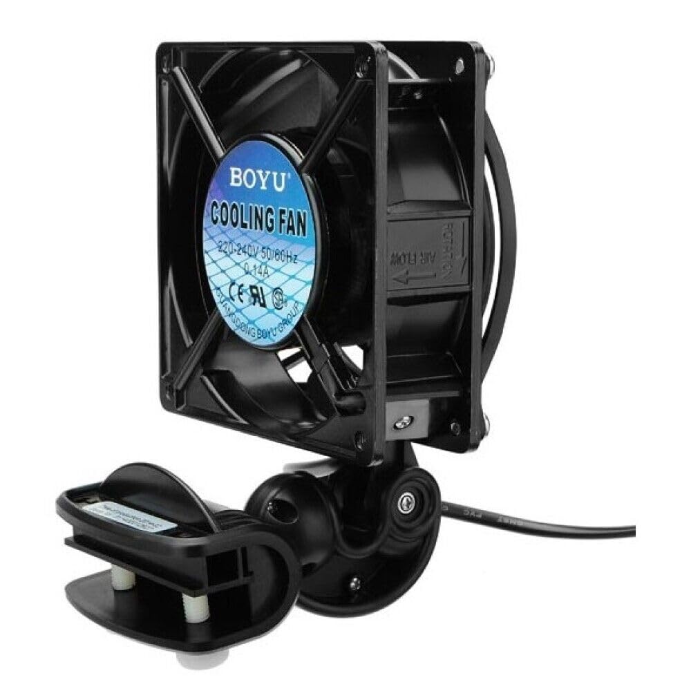 Generico Ventola Raffreddamento per Acquario Ventilatore orientabile 220V 15W 120MM FS120