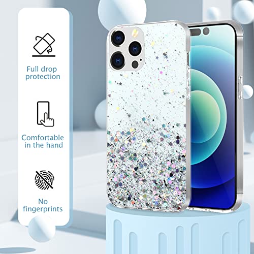 Monsully Glitter iPhone 14 Pro Case Sparkle - Image 3