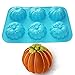 X-Haibei 3-D Pumpkin Cake Pan Chocolate Ice Cream Soap Silicone Mold Fall Halloween Decor 6-Cavity