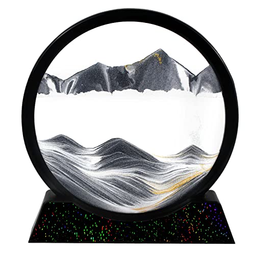 SAOTAENG Moving Sand Art Picture, Quicksand Painting, Automatic 3D Sand Painting for Home Decor and Office (7IN, S).…