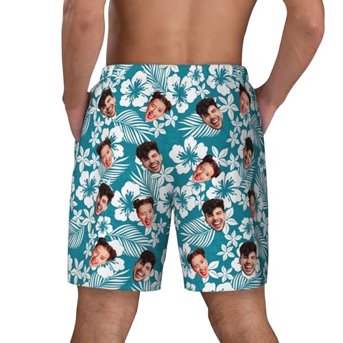 Custom Mens Swim Trunks Personalized Board Shorts with Face Quick Dry Swimsuit Bathing Suit Compression Liner Beach Shorts4