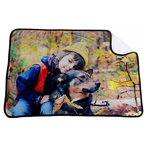 YMGifts Custom Photo Blankets Custom Throw Blankets with Pictures Cover