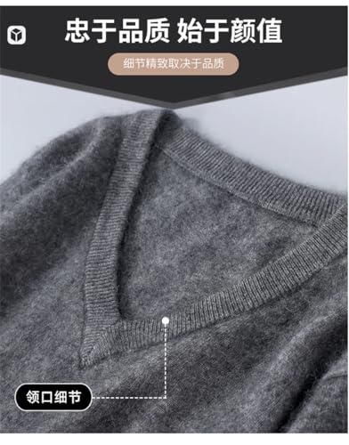 Hamthuit Men's Long Sleeve Knitted Pullover Sweaters Casual V-Neck Pullovers Slim Fit Knitted Pullover2