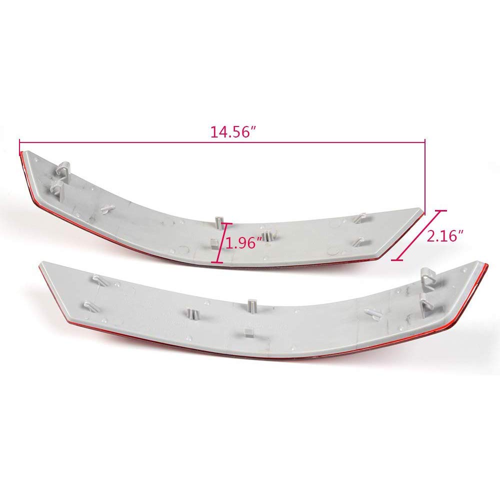 Lente Reflectora de Luz Roja de Parachoques Trasero para ML-Class W164 ML320 ML350 ML 5501648200374 1648201574
