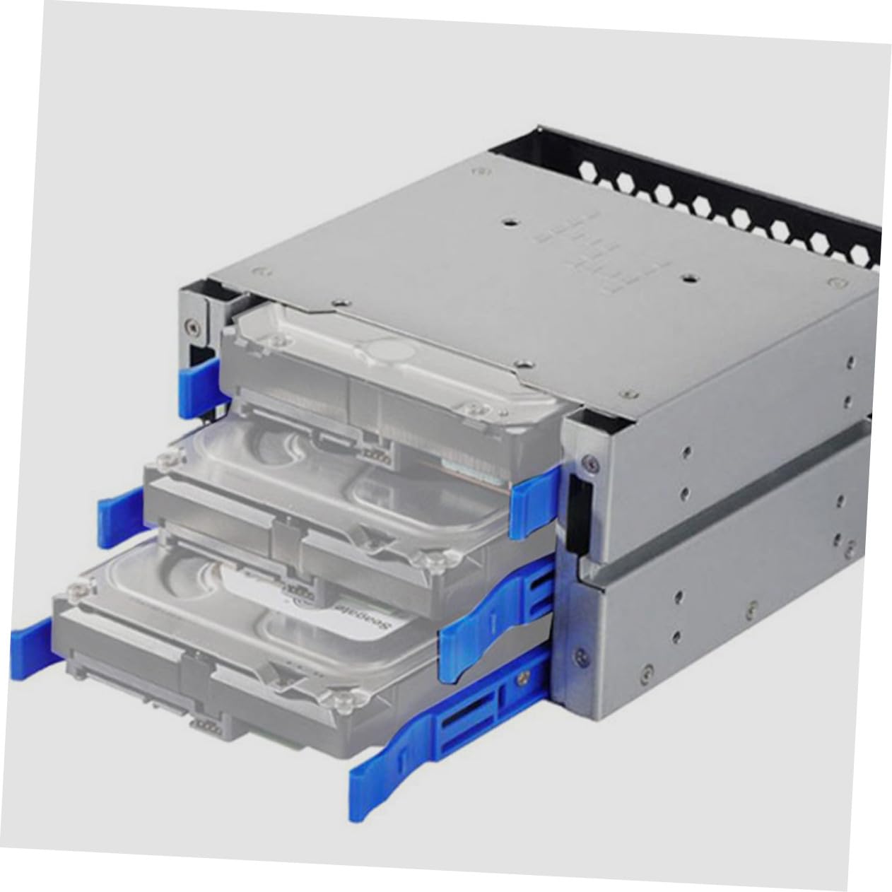 Soporte para Disco Duro Bahías Aluminio Aleación con Diseño Hueco para Disipación Compatible y Sas para Ordenador