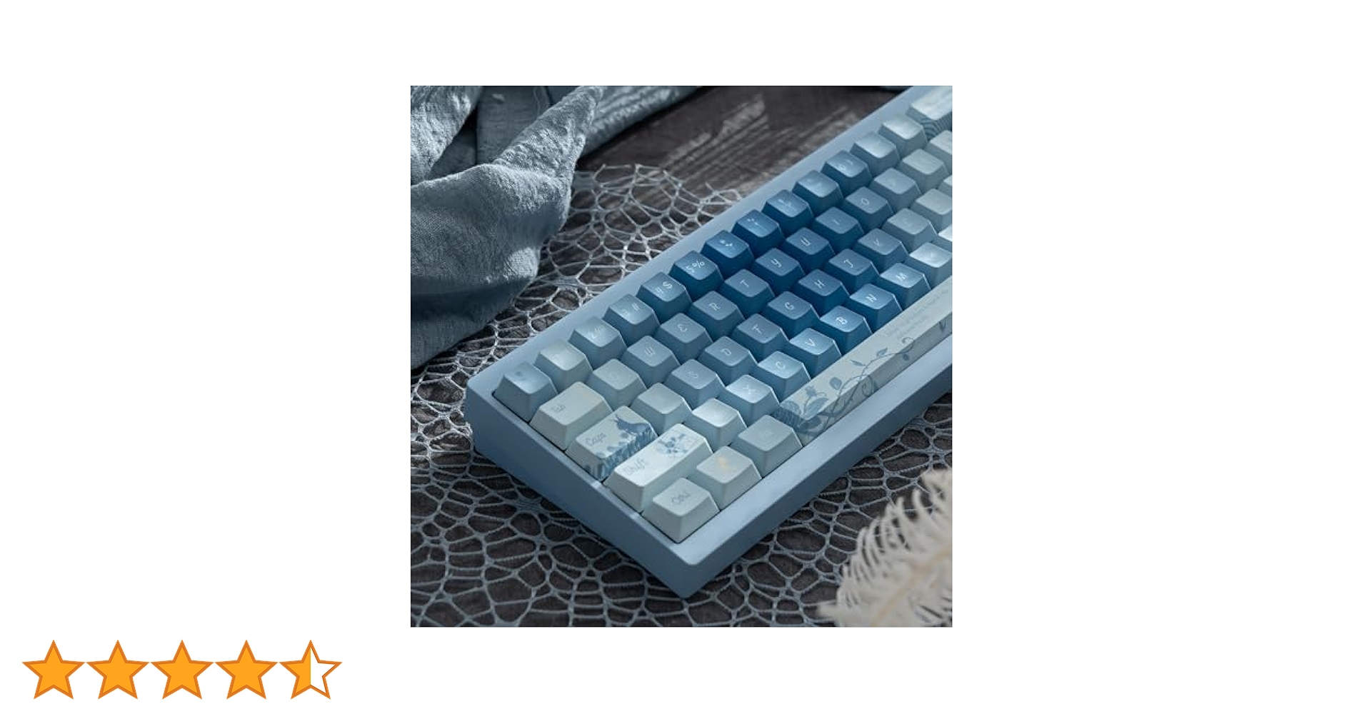 Amazon.co.jp: 152 キー Blue Rose Keycaps PBT Dye Sub