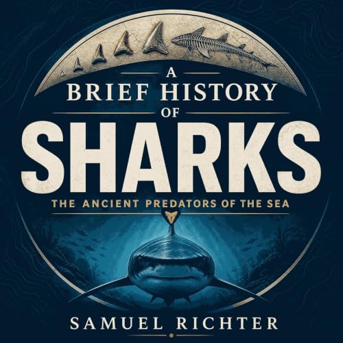 『A Brief History of Sharks: The Ancient Predators of the Sea』のカバーアート