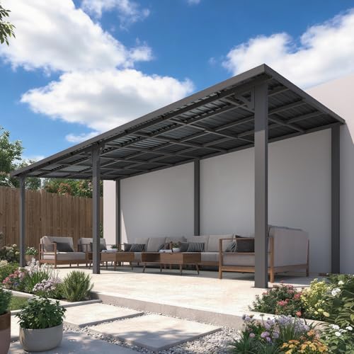 AECOJOY 10' x 20' Outdoor Hardtop Metal Gazebo for Patio,