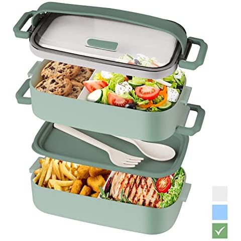 Beeptrum Adult Bento Box with Utensils Cover
