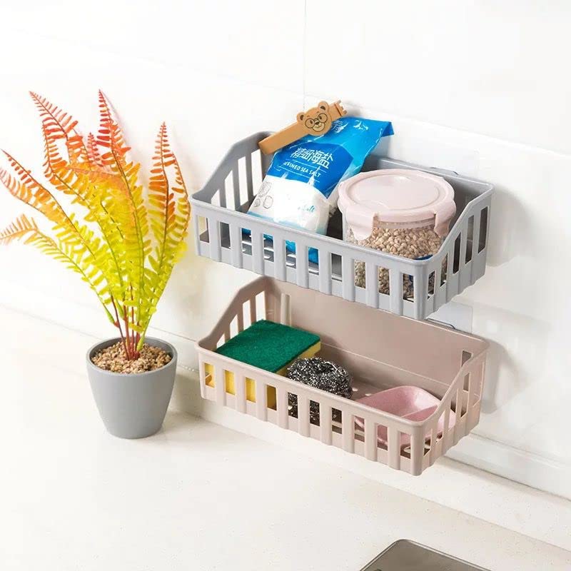 StyleX Store Pack of 2 Shelve Drillingless, Kitchen & Bathroom Accessories Organizer Multipurpose Storage Plastic Shelves with 4 Self Adhesive Sticker (B0CCSCPQPR) Amazon Price History, Amazon Price Tracker