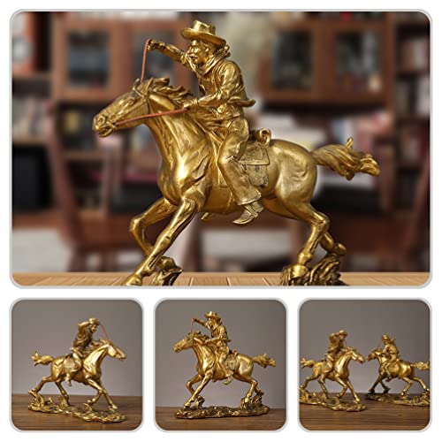 Estatua de resina de caballo para escritorio miniatura 7
