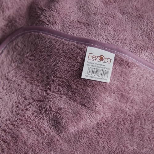Image of Fezora Microfiber Bath Towel for Men & Women - Large Size 70x140 cm, 400 GSM, Ultra Soft, Quick Dry, Lightweight & Super Absorbent Towel for Bathroom, Gym, Spa, Travel & Swimming (Wine)