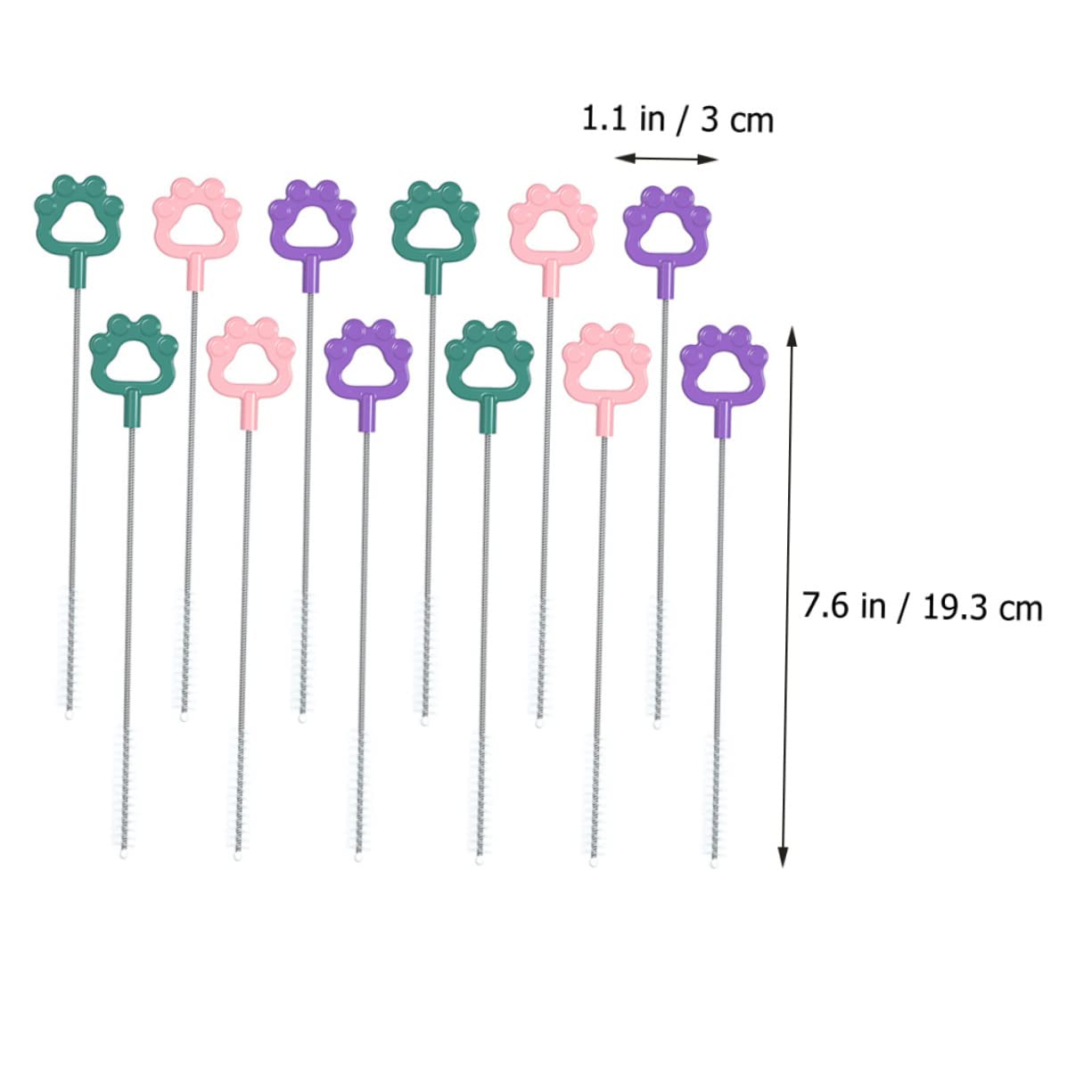 MAGICLULU 3 Set Di Spazzole Per La Pulizia Della Cannuccia Del Biberon Kit Di Spazzole Per La Pulizia Della Cannuccia Multiuso 12 Pezzi*3