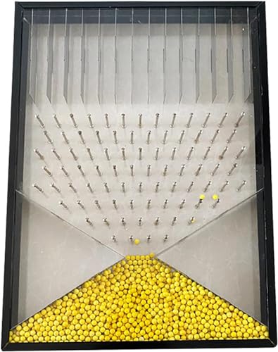 Galton Board, Dalton Board, experimenteel model voor de demonstratie van willekeurige verschijnselen, demonstratie van effectief statistisch recht, demonstratie van laboratoriumonderwijs (Yellow