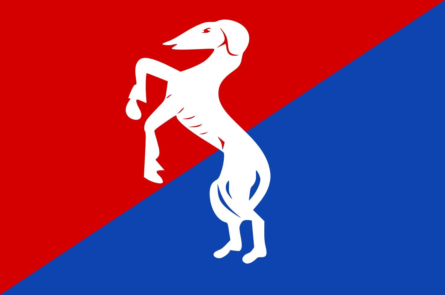 Drapeau Easternijtsjerk grand format pour les villages de Frise