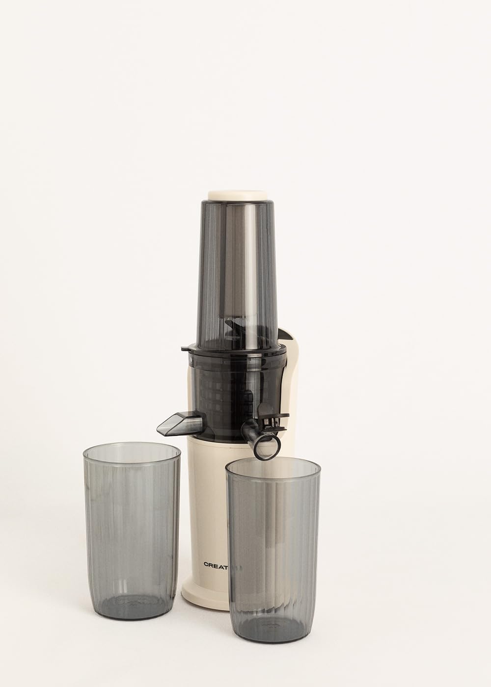 CREATE/JUICER SLOW MINI/Slow Juicer Cremeweiß/Reverse-Funktion, leichte Reinigung, kompakte Größe, 150W DC-Motor