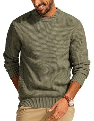 PJ PAUL JONES Herren Strickpullover mit Rundhals Langarm Feinstrick Pullover für Freizeit Business â€¦ – Miniatur