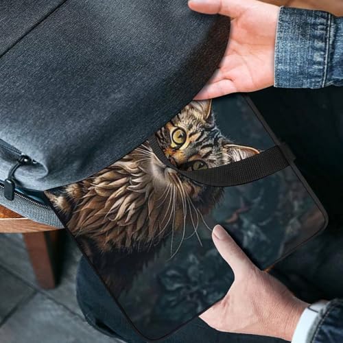Housse ordinateur portable 15 pouces chat mignon pochette tablette et PC portable - 4