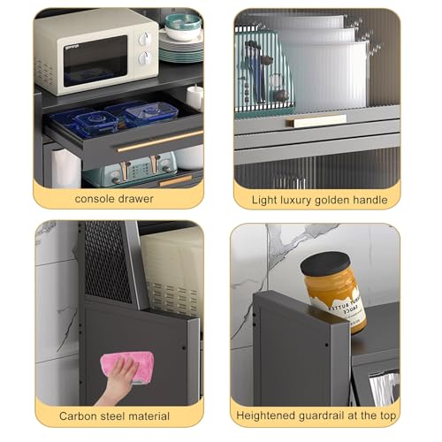 Meuble de rangement cuisine pour optimiser l'espace micro-ondes - 7