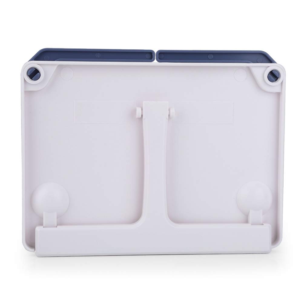 BAFOVY Portable Desk Music Stand, Adjustable ABS Table Stand for Music Sheet and Books, 60 Degree Angle and 60mm Clamp Thickness for Musicians and Students