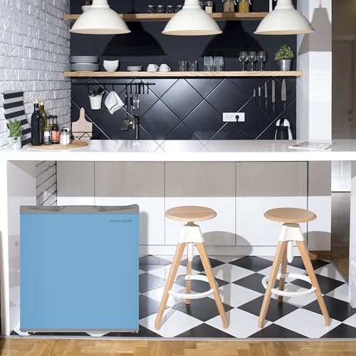 Frigidaire EFR115 Mini Refrigerator - Energy Saving - CFC Free - Slide Out Shelves - Ideal for for Dorm, Office, RV, Garage, Apartment - 1.6 Cubic Feet, Blue on Fridge.com