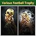 Oeedsns 2022 World Cup Soccer Ball, 10.6 inch World Cup Trophy Replica Replica Resin Soccer Collectibles Sports Fan Trophy Gold Bedroom Office Desktop Decor (10.6 inch World Cup Trophy)