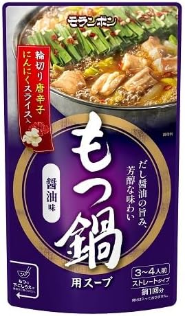 モランボン もつ鍋用スープ しょうゆ味 750g