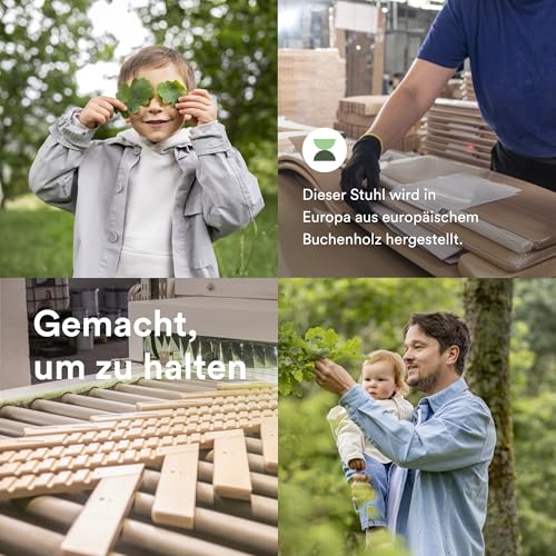 Tripp Trapp Stuhl von Stokke, Soft Mint – Verstellbarer, anpassbarer Stuhl für Kleinkinder, Kinder & Erwachsene – Praktisch, bequem & ergonomisch – Klassisches Design