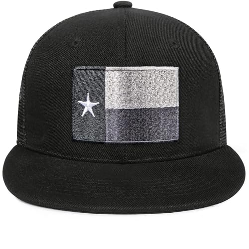 Image of Adjustable State Flag Trucker Hat Mesh Baseball Cap with Embroidered Patch for Men Women