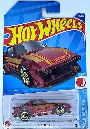 Hot Wheels Mazda RX-7 2022 1:64 Rojo miniatura 1