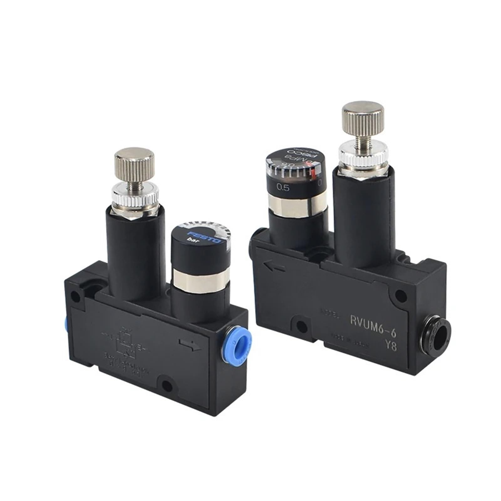 DMBGRXJF Pressure Reducing Valve Pressure Regulating Valve LRMA-QS-06 LRMA-QS-08 RVUM6-6 RVU 1Pcs(Color:LRMA-QS-06)