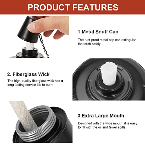 Outdoor Torch Canisters, Torch Replacement Canister 12 oz, Citronella