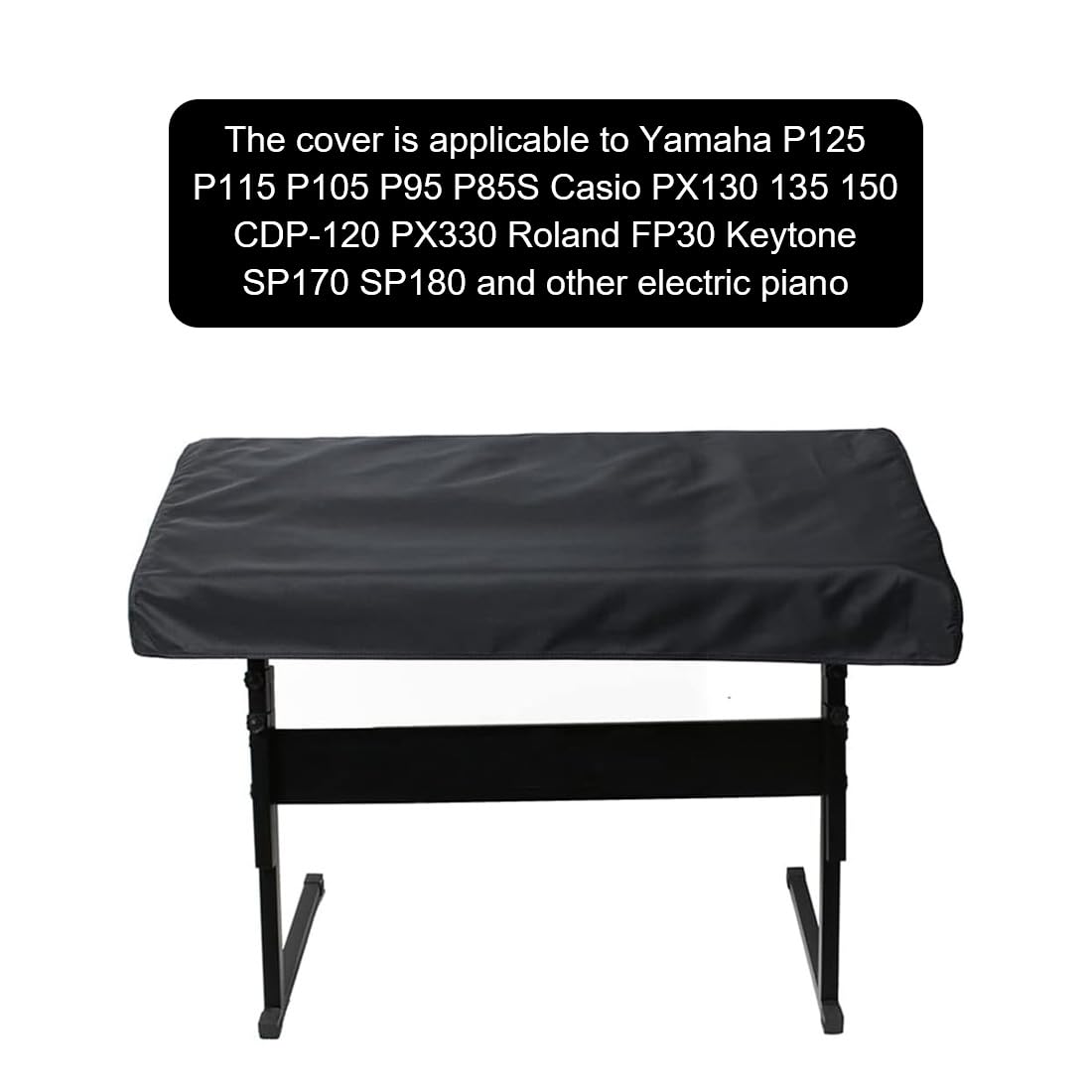 Aililong Housse De Protection Piano 61 Touches Anti-Poussière Extensible - Compatible Yamaha, Kawai, Roland