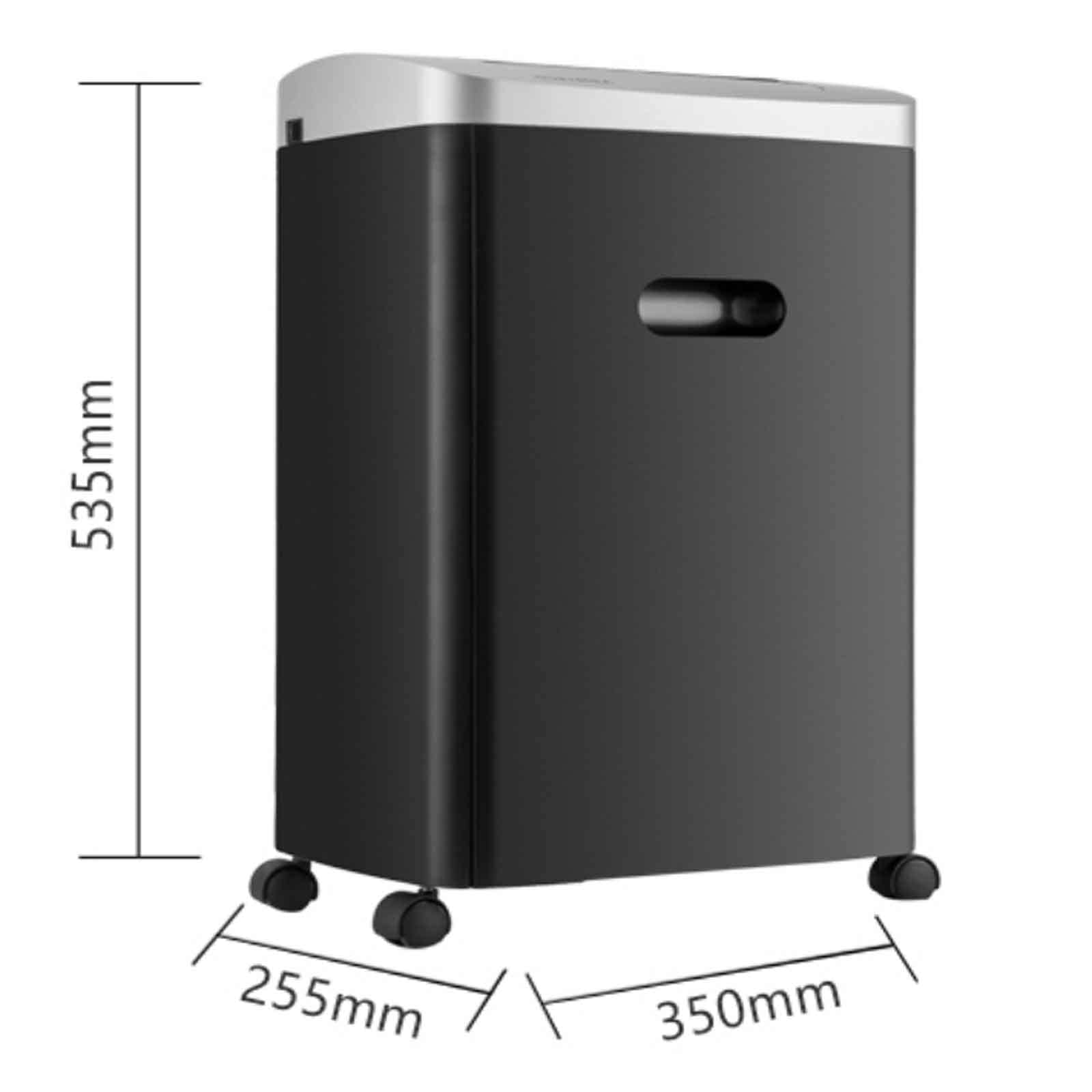 Distruggidocumenti Commerciale da 8 Fogli, 20 Litri di Grande capacità, riservatezza a Cinque Livelli, 60 Minuti di Lavoro Continuo, Protezione da surriscaldamento, 350x255x535mm
