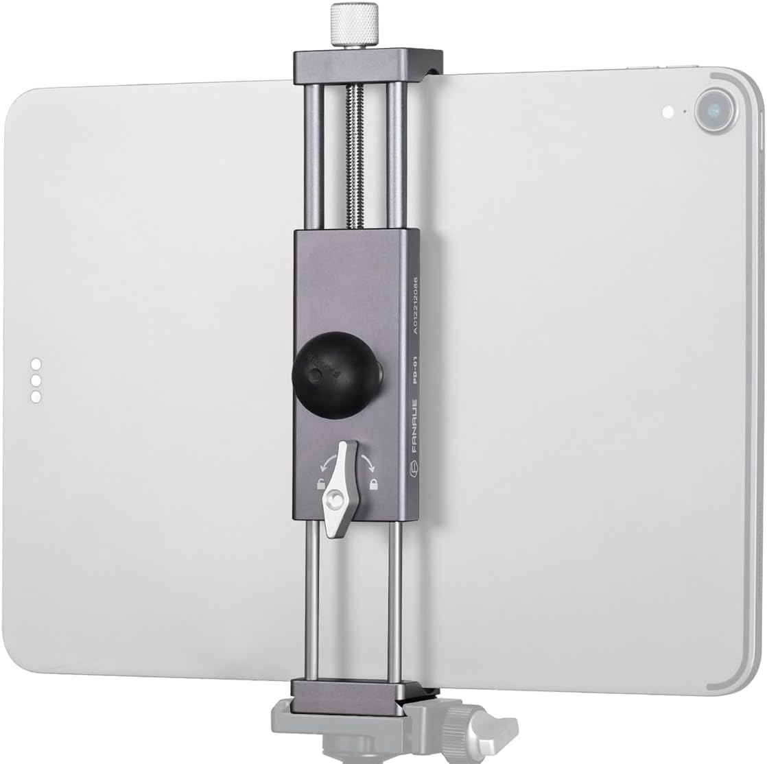 FANAUE Tablet Holder for Car with Ball Head, Lightweight Design，360 Rotatable iPad Holder for Car/Desk/Commercial Vehicles Dashboard, Compatible (