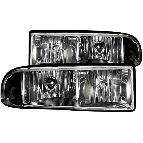 Anzo USA 111156 Black Crystal Headlight for Chevy S10/Blazer