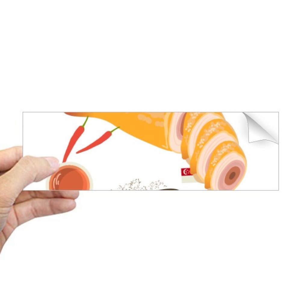 Poulet hainanais autocollant de fenêtre pour cuisine et restaurant