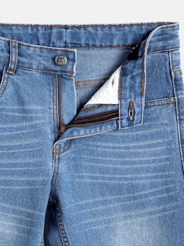 Image of Urbano Juniors Boy's Loose Baggy Fit Washed Denim Jeans Stretchable