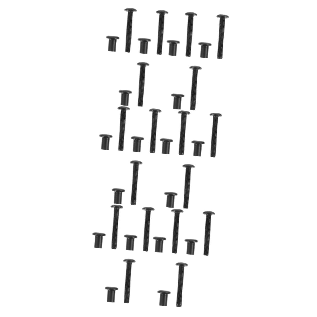 STOBAZA 5 Sets Bolts and Barrel Nuts Screws for Furniture Assembly Stainless Steel Hardware for Tables Chairs Cabinets and Workbenches