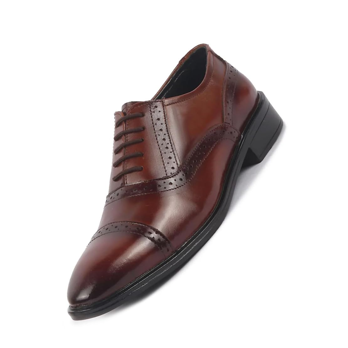 Men Genuine Leather Formal Lace Up Brogue Shoes for Office | Meeting Event Shoes with Comfort-image-21