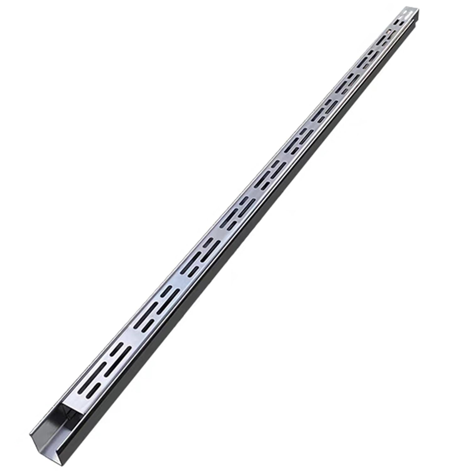 Canaleta De Desagüe Exterior Estrecho, Empotrado Kit De Desagüe De Zanja De Acero Inoxidable Con Rejilla Extraíble, Para Balcones, Jardines, Patios, Aceras Y Calzadas(100x5x5cm)