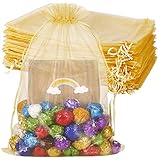 Tamaño de las bolsas grandes para recuerdos de boda: 20 x 30 cm. El paquete incluye 100 bolsas de regalo de organza. Se ajustan bien al regalo, ideales para Halloween, Navidad, Acción de Gracias, Día de San Valentín, aniversarios, bodas, despedidas de soltera, baby shower, graduación para envolver regalos de regalo