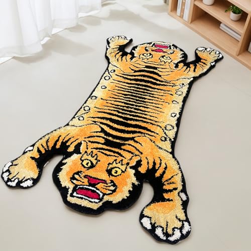 Tapete Angry Tiger 91x152 cm Suave y Antideslizante miniatura 1