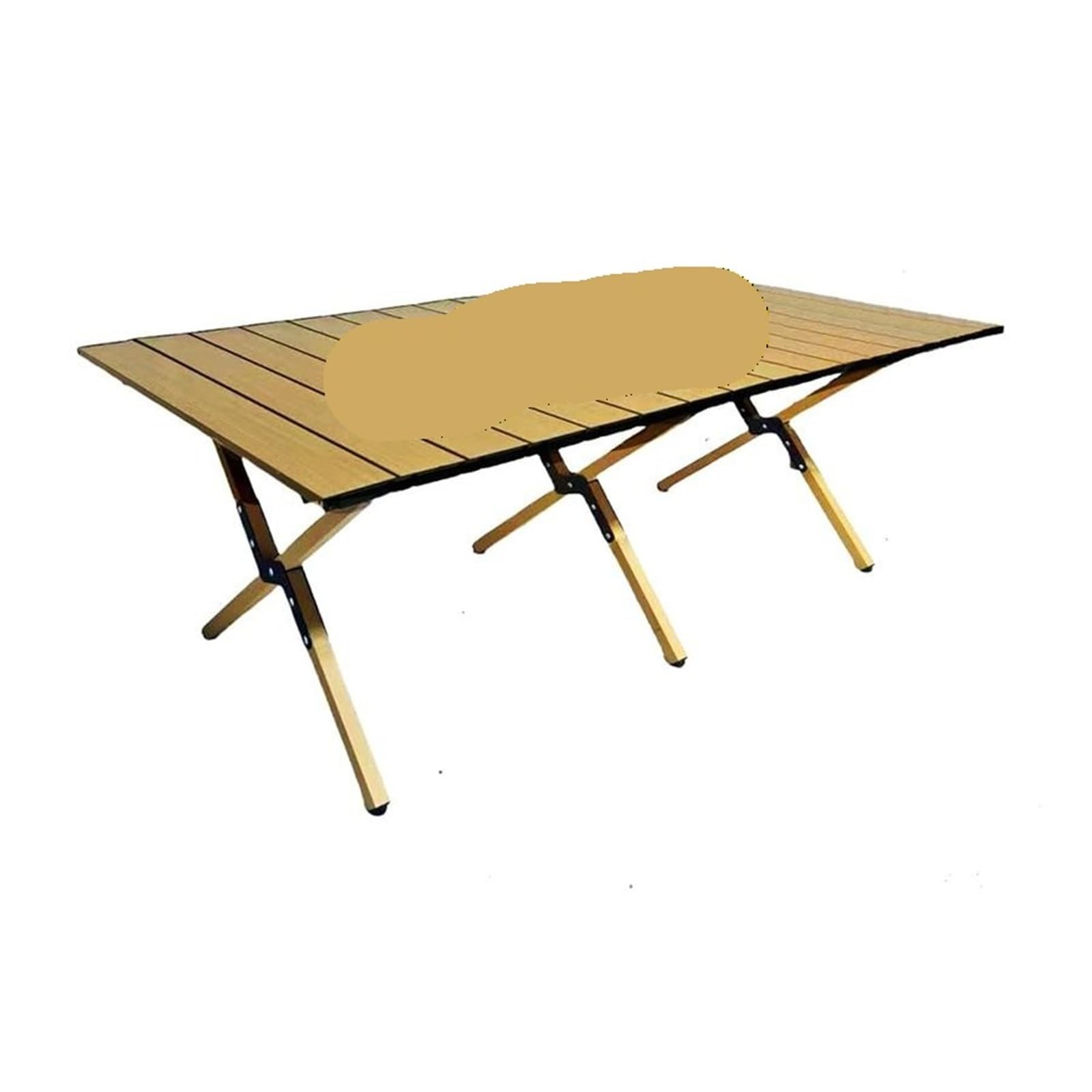Table de pique-nique camping portable basse en aluminium solide et compacte