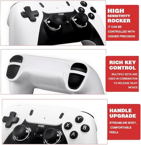 Image of 4K Retro Game Console with 20000+ Games, 23 Classic Emulators, 2 Wireless Controllers, White (Video Game)