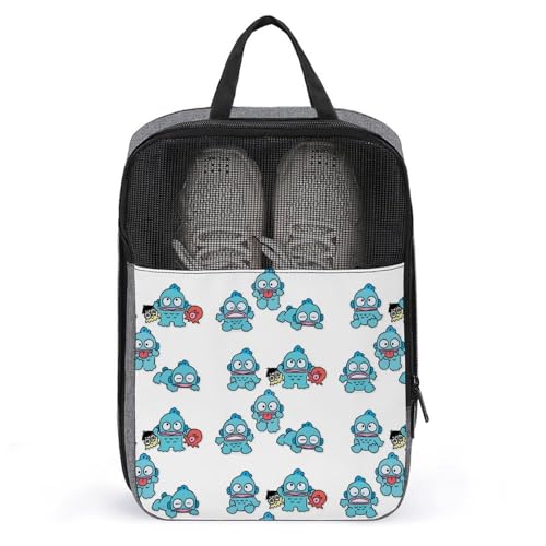 ハンギョドン シューズバック トレニンーグバック シューズ収納 靴入れ 部活 スパイクケース 野球 シューズ入れ 通気性 軽量 持ち手付き 持ち運び ジム ゴルフ ジョギング おしゃれ かわいい