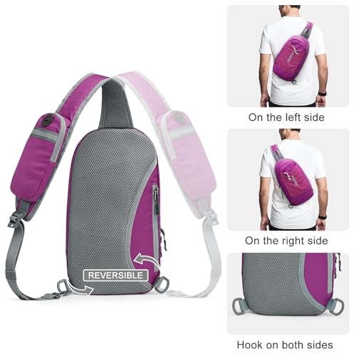 Image of G4Free Sling Bag RFID Blocking Lightweight Crossbody Backpack Chest Shoulder Bag for Travel Sports Running